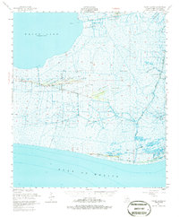Pecan Island 1951 topographic map thumbnail
