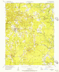Plain Dealing 1955 topographic map thumbnail