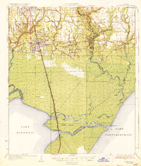 Ponchatoula 1935 topographic map thumbnail