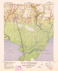 Ponchatoula 1939 topographic map thumbnail