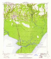 Ponchatoula 1951 topographic map thumbnail