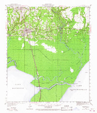 Ponchatoula 1951 topographic map thumbnail