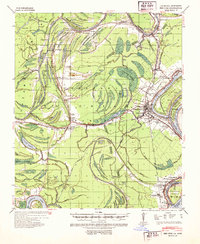 Red Gum 1939 topographic map thumbnail