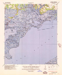 Rigolets 1936 topographic map thumbnail
