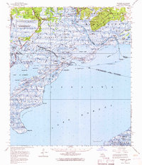 Rigolets 1956 topographic map thumbnail