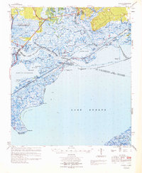 Rigolets 1969 topographic map thumbnail