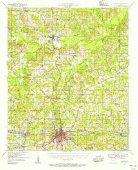 Ruston 1950 topographic map thumbnail