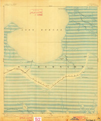 Shell Beach 1893 topographic map thumbnail