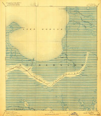 Shell Beach 1893 topographic map thumbnail