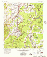 Sicily Island 1957 topographic map thumbnail