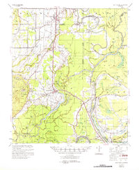 Sicily Island 1957 topographic map thumbnail