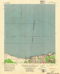 Spanish Fort 1953 topographic map thumbnail