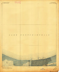 Spanish Fort 1891 topographic map thumbnail