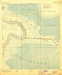St. Bernard 1892 topographic map thumbnail