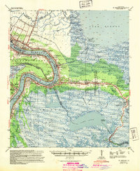 St. Bernard 1942 topographic map thumbnail