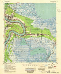 St. Bernard 1955 topographic map thumbnail