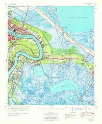 St. Bernard topographic map thumbnail