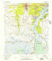 Sulphur 1955 topographic map thumbnail