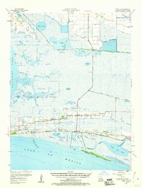 Sweet Lake 1955 topographic map thumbnail