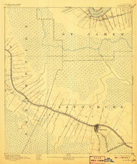 Thibodaux 1892 topographic map thumbnail