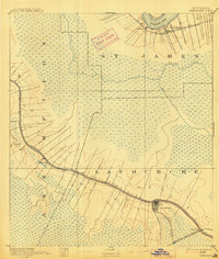 Thibodaux 1892 topographic map thumbnail
