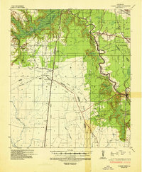 Turkey Creek 1935 topographic map thumbnail
