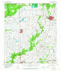Ville Platte 1960 topographic map thumbnail