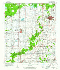 Ville Platte 1960 topographic map thumbnail