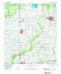Ville Platte 1960 topographic map thumbnail