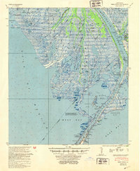 West Delta 1953 topographic map thumbnail