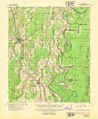 Winnsboro 1935 topographic map thumbnail