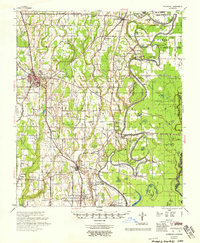 Winnsboro 1958 topographic map thumbnail