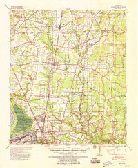 Zachary 1939 topographic map thumbnail