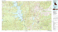 Leesville 1986 topographic map thumbnail
