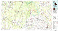 Ville Platte 1986 topographic map thumbnail