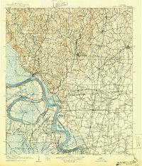 Bayou Sara topographic map thumbnail
