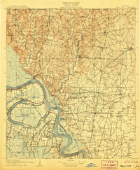 Bayou Sara 1906 topographic map thumbnail