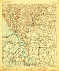 Bayou Sara 1906 topographic map thumbnail