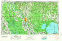 Baton Rouge 1961 topographic map thumbnail