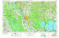 Baton Rouge 1954 topographic map thumbnail