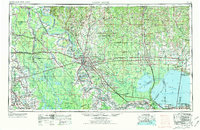 Baton Rouge 1954 topographic map thumbnail