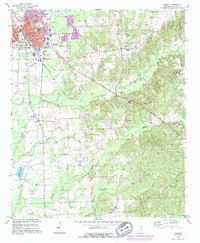 Amory 1992 topographic map thumbnail