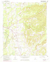 Amory SW 1966 topographic map thumbnail