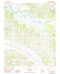 Arkabutla East 1983 topographic map thumbnail