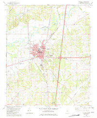 Batesville 1982 topographic map thumbnail