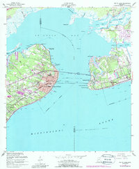 Bay St. Louis 1956 topographic map thumbnail