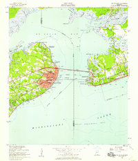 Bay St. Louis 1956 topographic map thumbnail