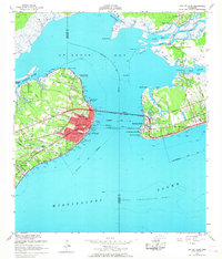 Bay St. Louis 1956 topographic map thumbnail