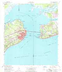Bay St. Louis 1956 topographic map thumbnail