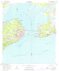 Bay St. Louis 1956 topographic map thumbnail